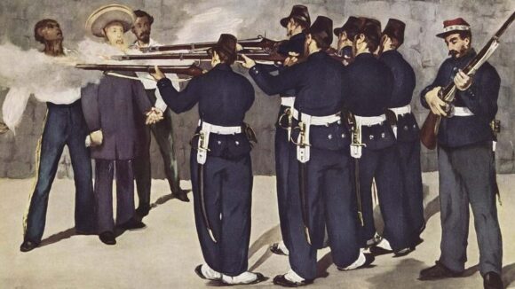 Édouard Manet: Exekution von Kaiser Maximilian von Mexiko am 19. Juni 1867 / Quelle: Wikipedia, public domain: Https://commons.wikimedia.org/wiki/file:edouard_manet_022.jpg