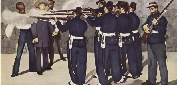 Édouard Manet: Exekution von Kaiser Maximilian von Mexiko am 19. Juni 1867 / Quelle: Wikipedia, public domain: Https://commons.wikimedia.org/wiki/file:edouard_manet_022.jpg
